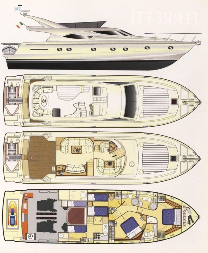 Ferretti 62 hk layout