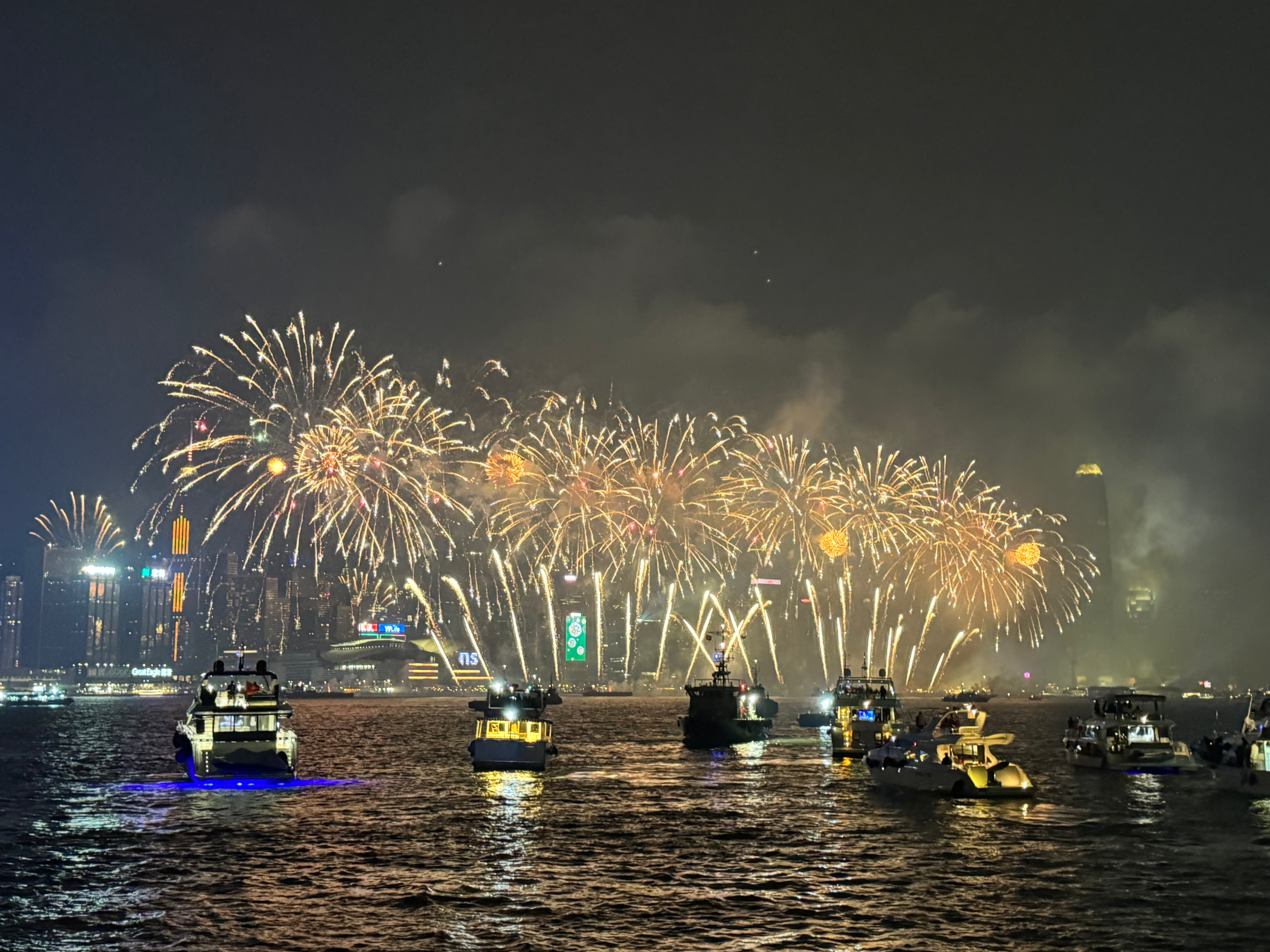 Victoria harbour fireworks