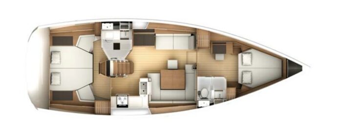 Jenneau sun odysey44 layout